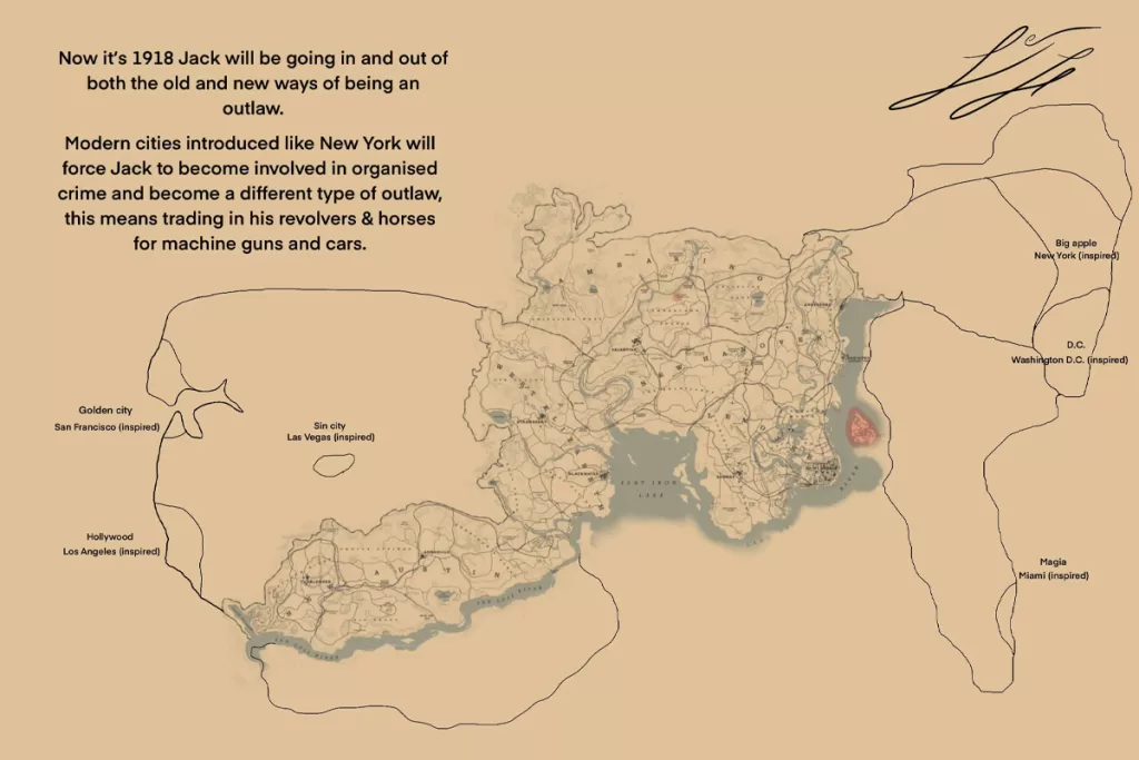 Red Dead Redemption 3 Map